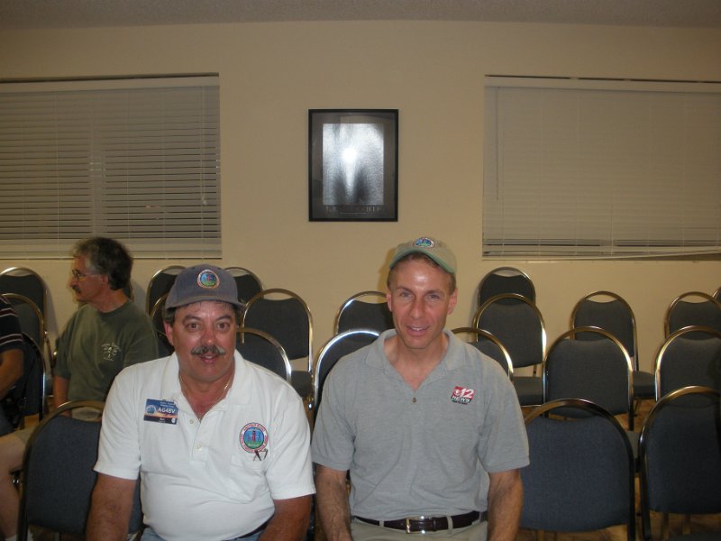 Mtg 031109 01.jpg - Meteorologist Mike Ehrenberg from TV News 12 at JTRG's March 11th 2009 meeting.